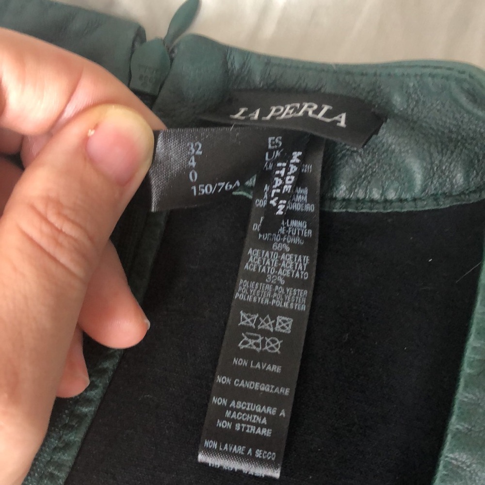 RARE La Perla Lambskin Minidress, XS-XXS - Picture 10 of 12